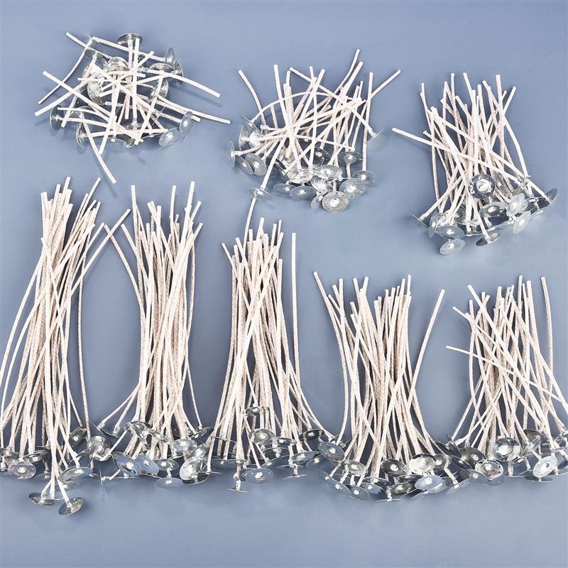 Candle Making Wax - 30pcs Candle Wicks Low Smoke Pre-Waxed