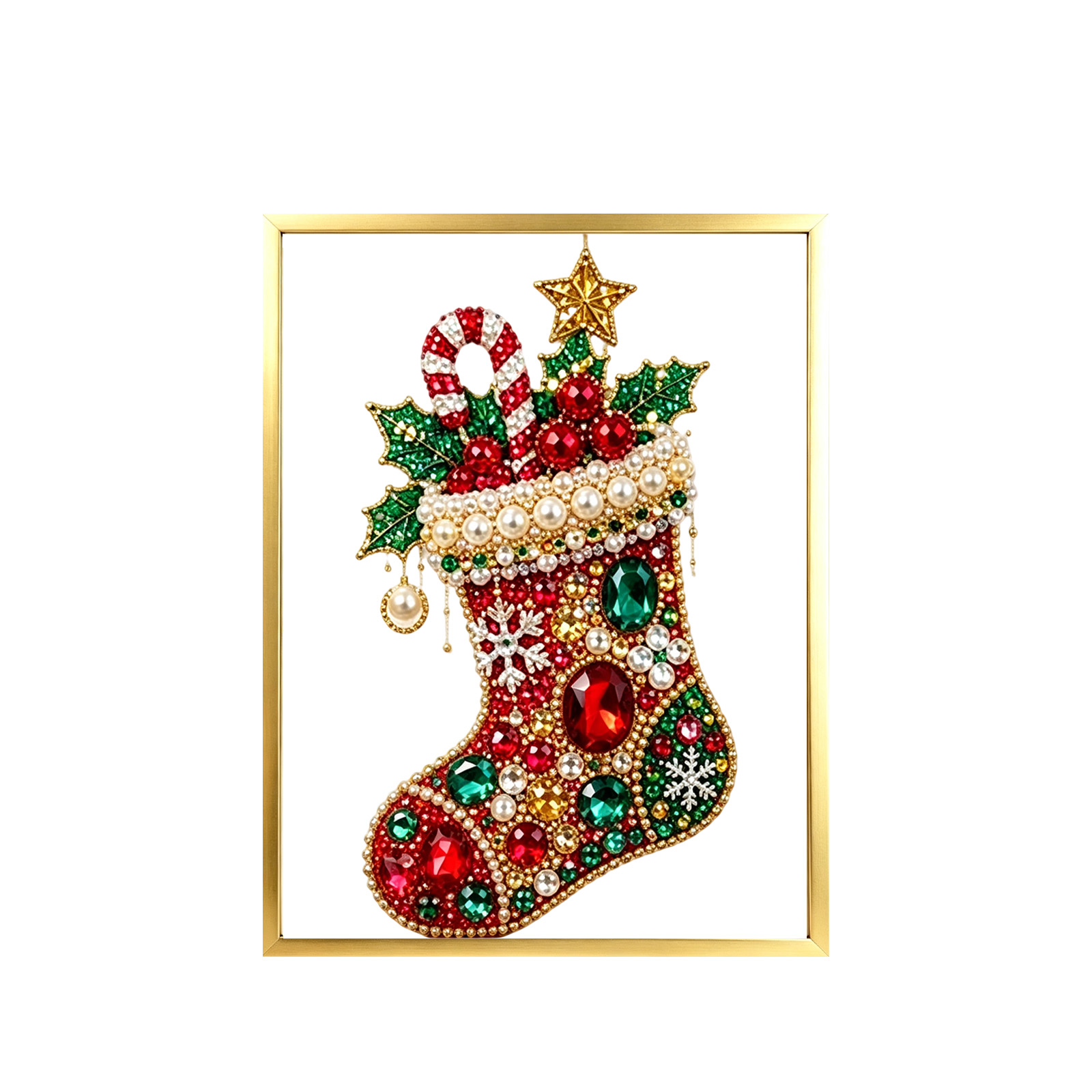 Art And Craft Xmas Tree - Christmas DIY Diamond Painting Kit For
