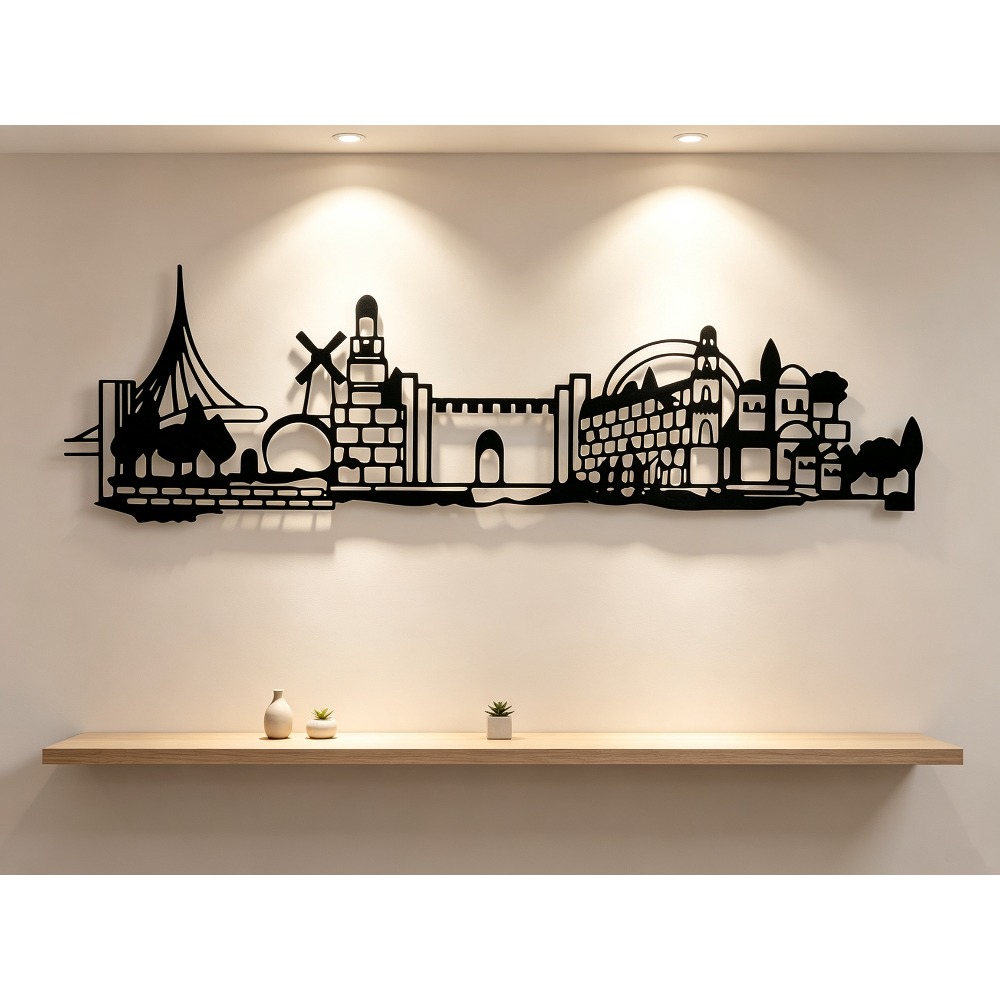 Art & Craft Teacher - CIFBUY Metal Wall Art Jerusalem Skyline