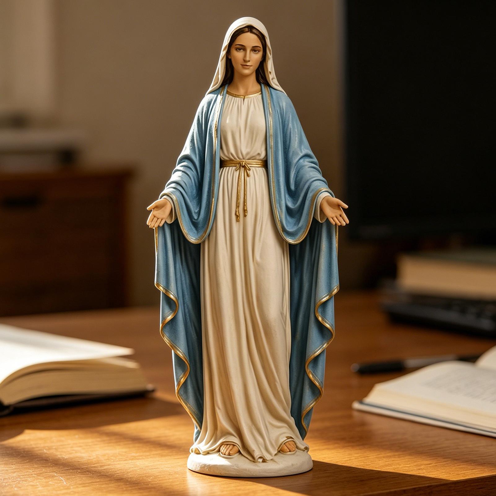 Tv Art And Craft - Virgin Mary Desktop Figurine Ornamen Religious