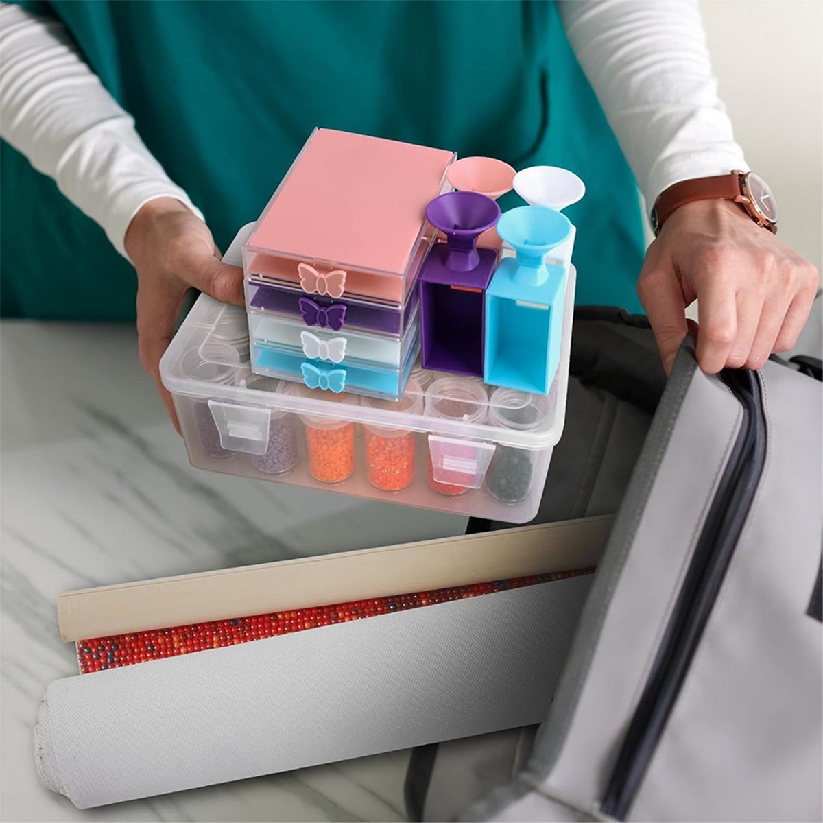 Art Craft Kite - ABNH 12-Pack Trabricks Stackable Art Trays