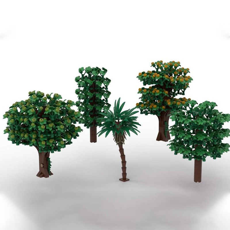 Art Craft Idea - 2076pcs MOC Tree Pack City Model