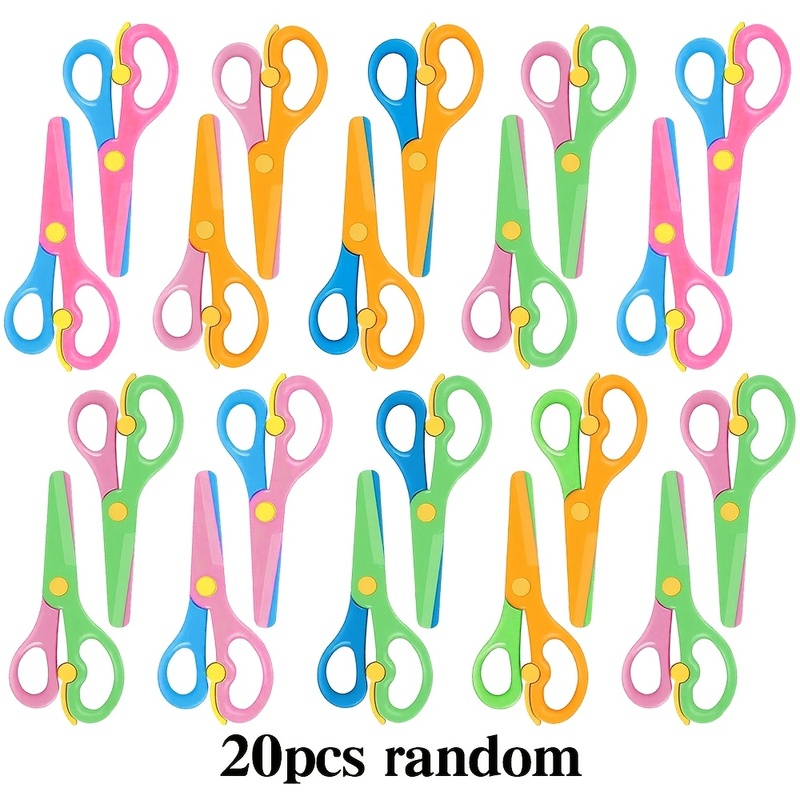 Art Craft Toddlers - 10/20Pcs Kids Safety Plastic Scissors, Toddler