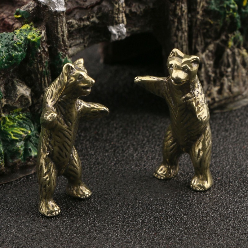 Art Craft Easter - 1 PC Brass Bear Ornament Creative
