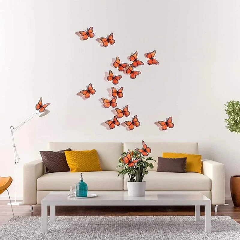 Art Craft Furniture - New 10Pcs 3D Monarch Butterfly Decoration