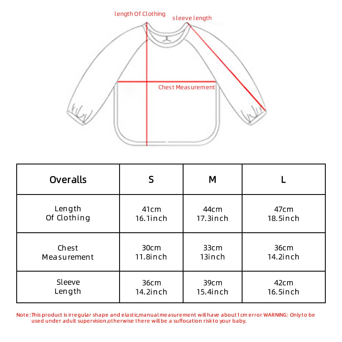 Kids Baby Long Sleeved PU Bibs - Art Craft Toddler ulasan dan harga