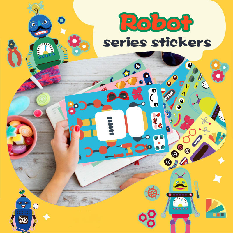 Assemble Robot Stickers For Ki - Art Craft Toddler ulasan dan harga