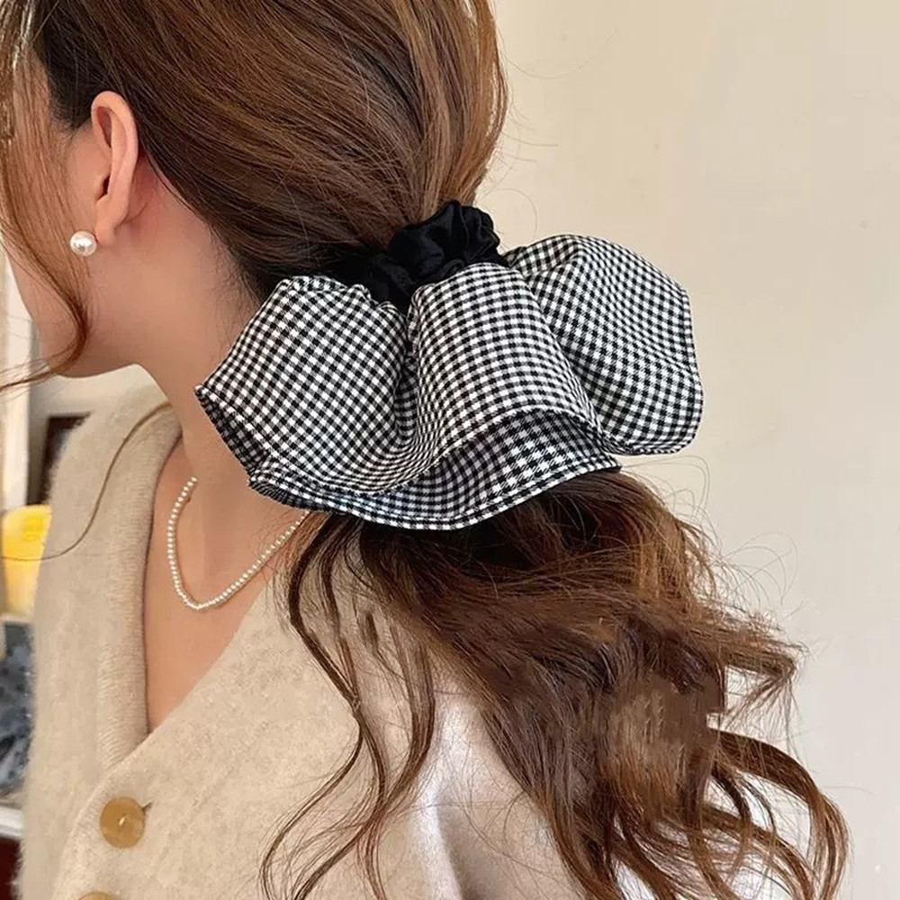 Extra Large Plaid Hair Ties El - Art And Craft Hair ulasan dan harga