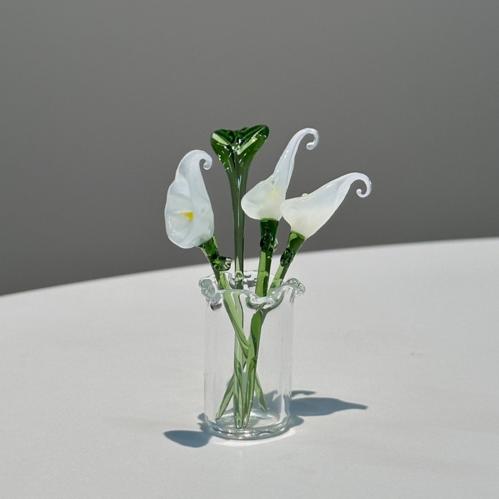 1 PC Handmade Glass Floral Bou - Art Craft Furniture ulasan dan harga