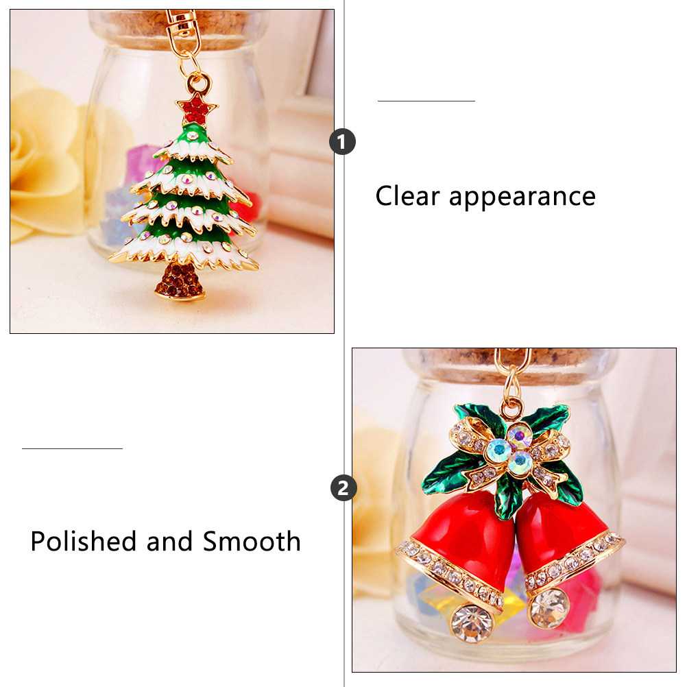 2Pcs Christmas Tree Keychain P - Art And Craft Xmas Tree ulasan dan harga