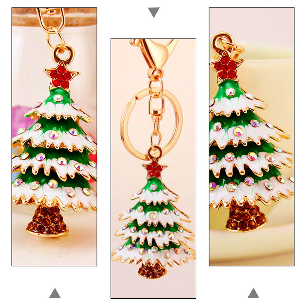 2Pcs Christmas Tree Keychain P - Art And Craft Xmas Tree ulasan dan harga