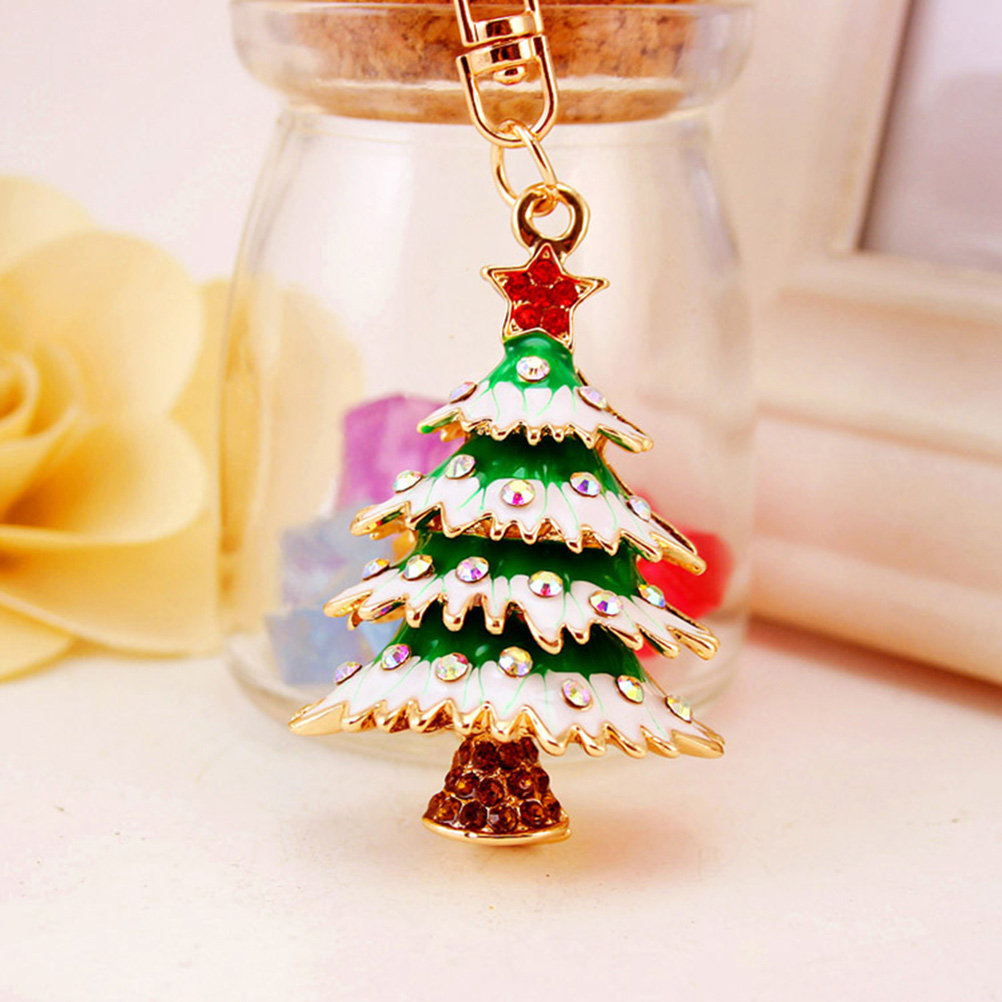 2Pcs Christmas Tree Keychain P - Art And Craft Xmas Tree ulasan dan harga
