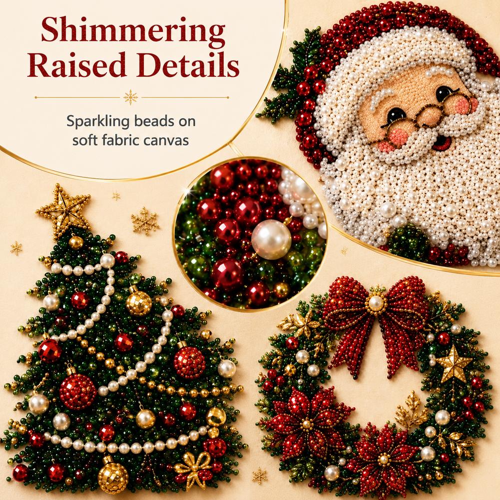 Christmas Santa Claus Pearl Ar - Art Craft Kit ulasan dan harga