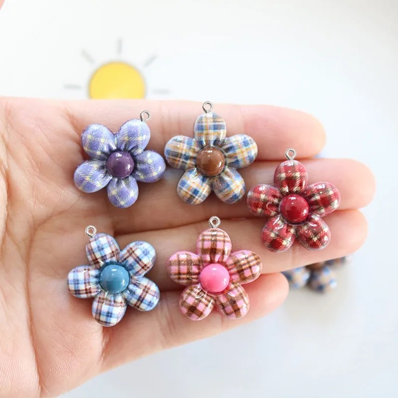 10Pcs Sweet Flower Planar Resi - Art Craft Accessories ulasan dan harga