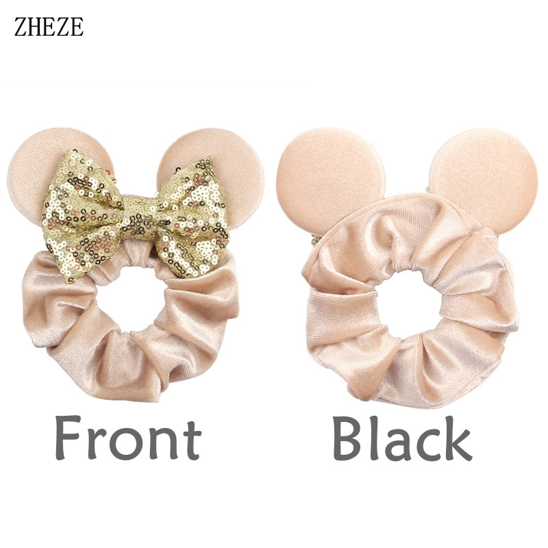1pc Mouse Ears Hair Scrunchies - Art And Craft Hair ulasan dan harga