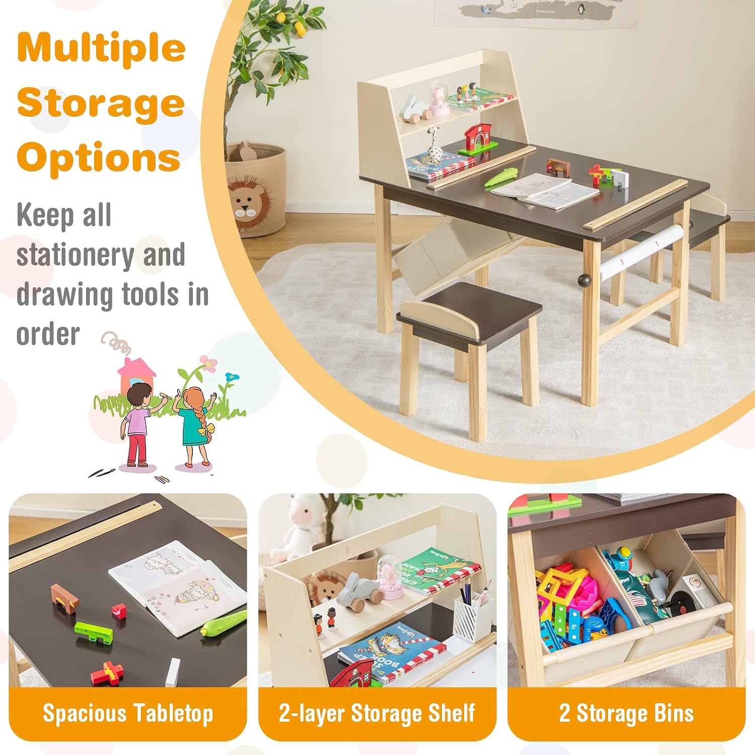 Kids Art Table and Chair Set,  - Art Craft Toddler ulasan dan harga