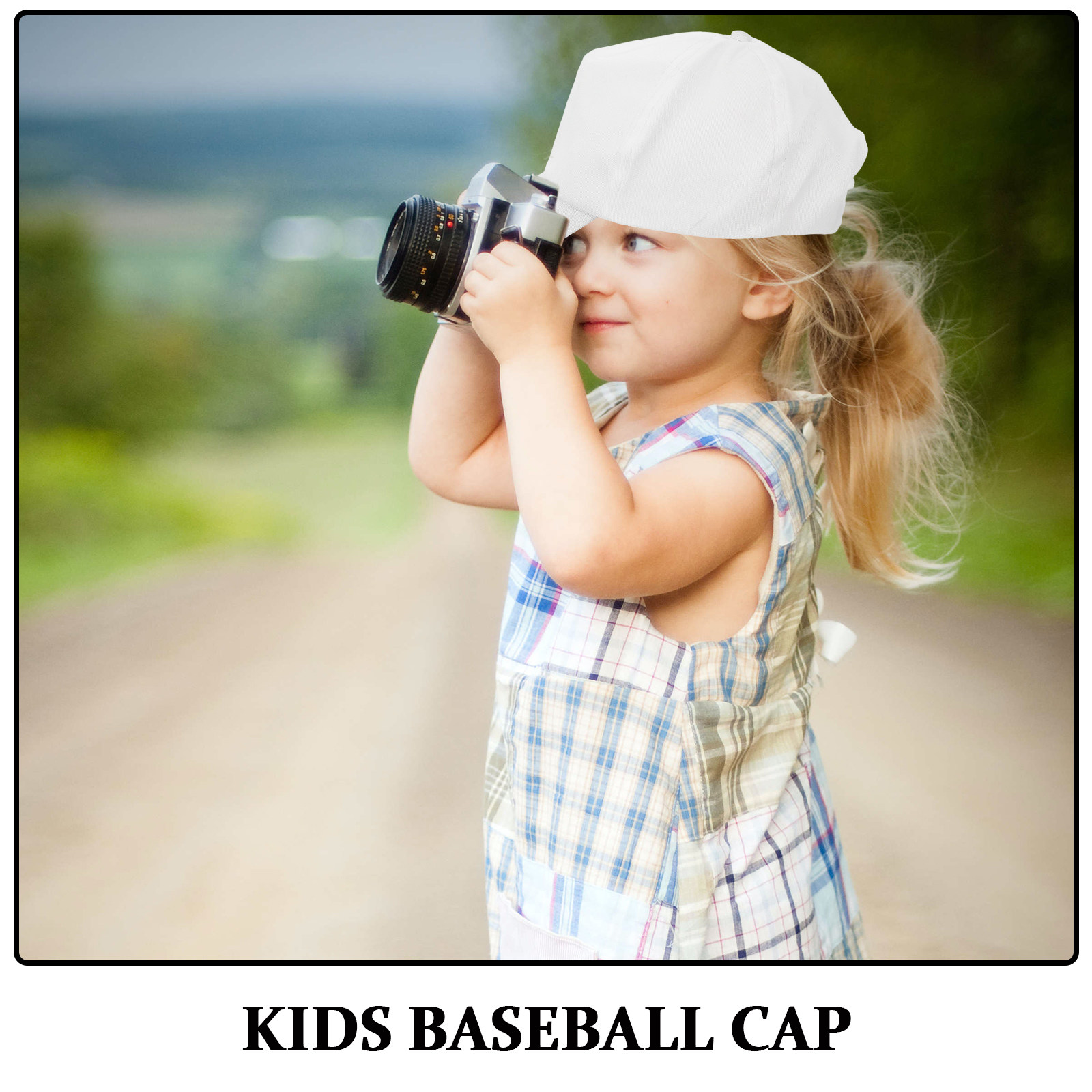 1Set Kids White Baseball Caps  - Art Craft Toddler ulasan dan harga