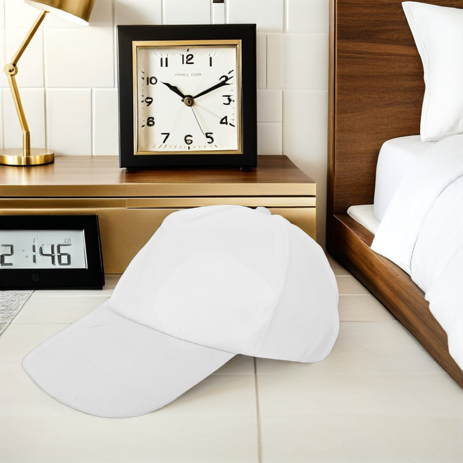 1Set Kids White Baseball Caps  - Art Craft Toddler ulasan dan harga