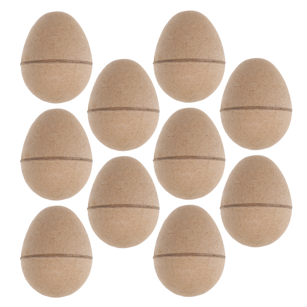 10Pcs Craft Paper Eggs DIY Bla - Art Craft Easter ulasan dan harga