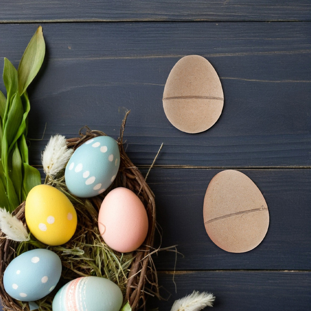 10Pcs Craft Paper Eggs DIY Bla - Art Craft Easter ulasan dan harga