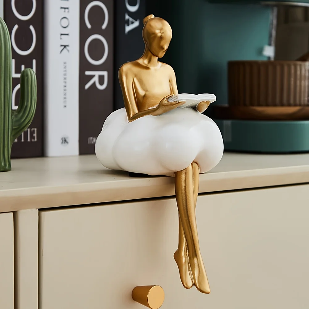 Cloud Girl Sculpture Abstract  - Art Craft Furniture ulasan dan harga