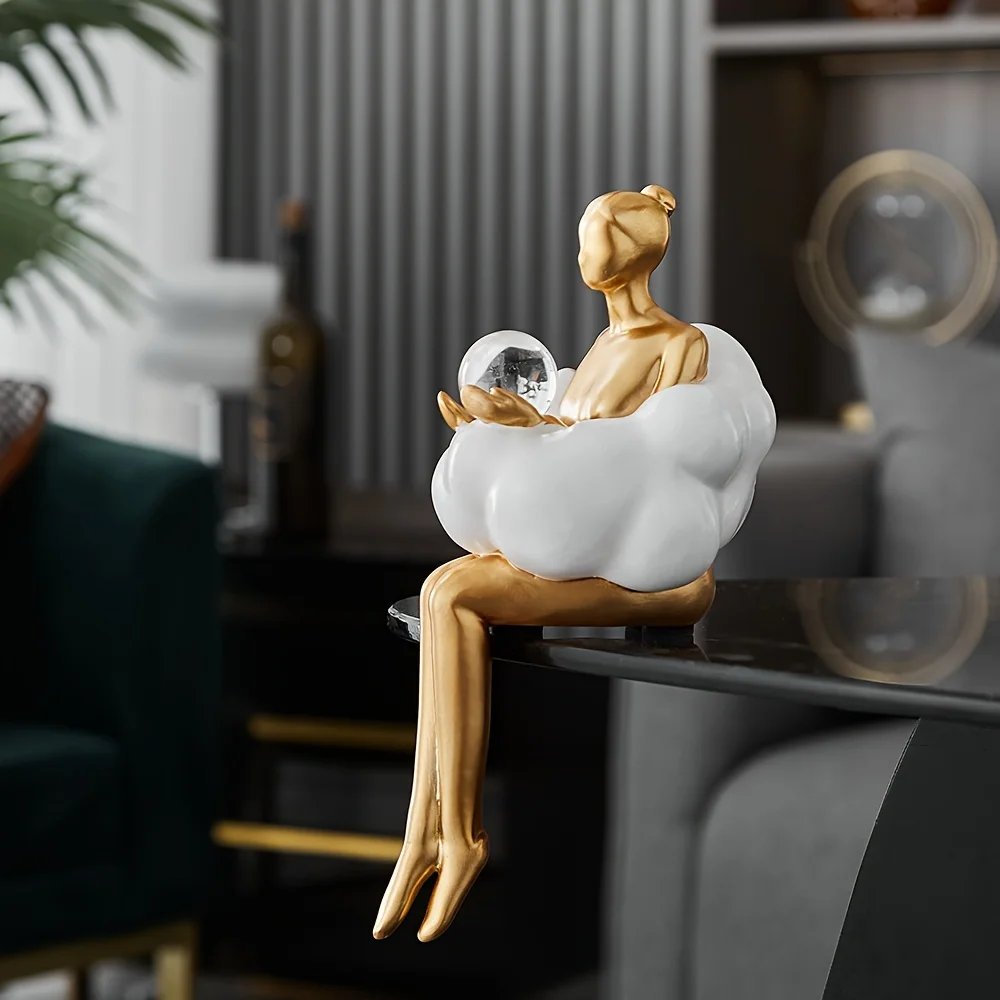 Cloud Girl Sculpture Abstract  - Art Craft Furniture ulasan dan harga