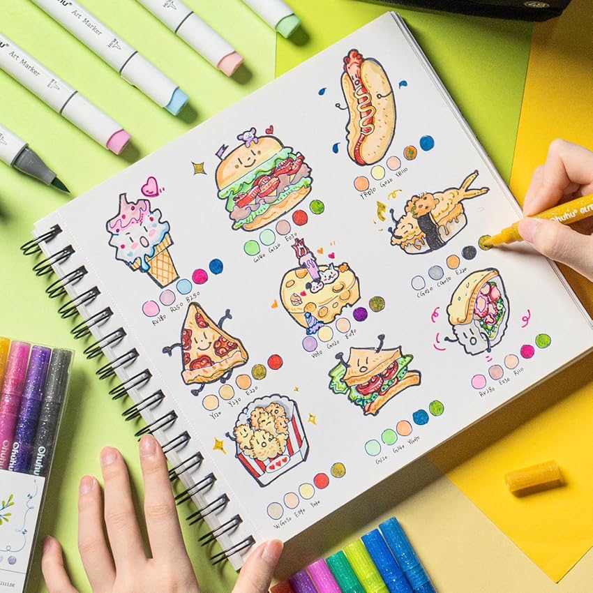 Ohuhu Honolulu B Marker Pen Se - Illustration Marker Set ulasan dan harga
