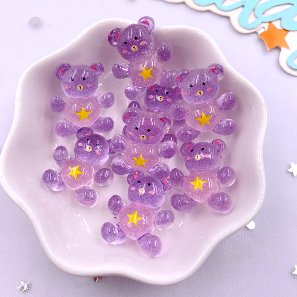 20Pcs Resin Glitter Kawaii Col - Tv Art And Craft ulasan dan harga