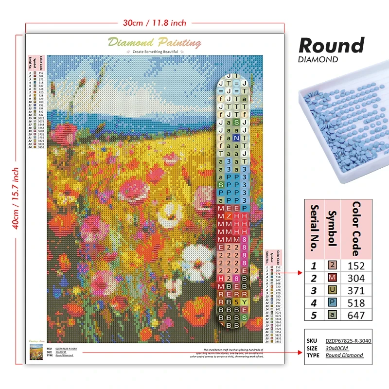 5D DIY Diamond Painting Kit No - Art And Craft Jungle ulasan dan harga