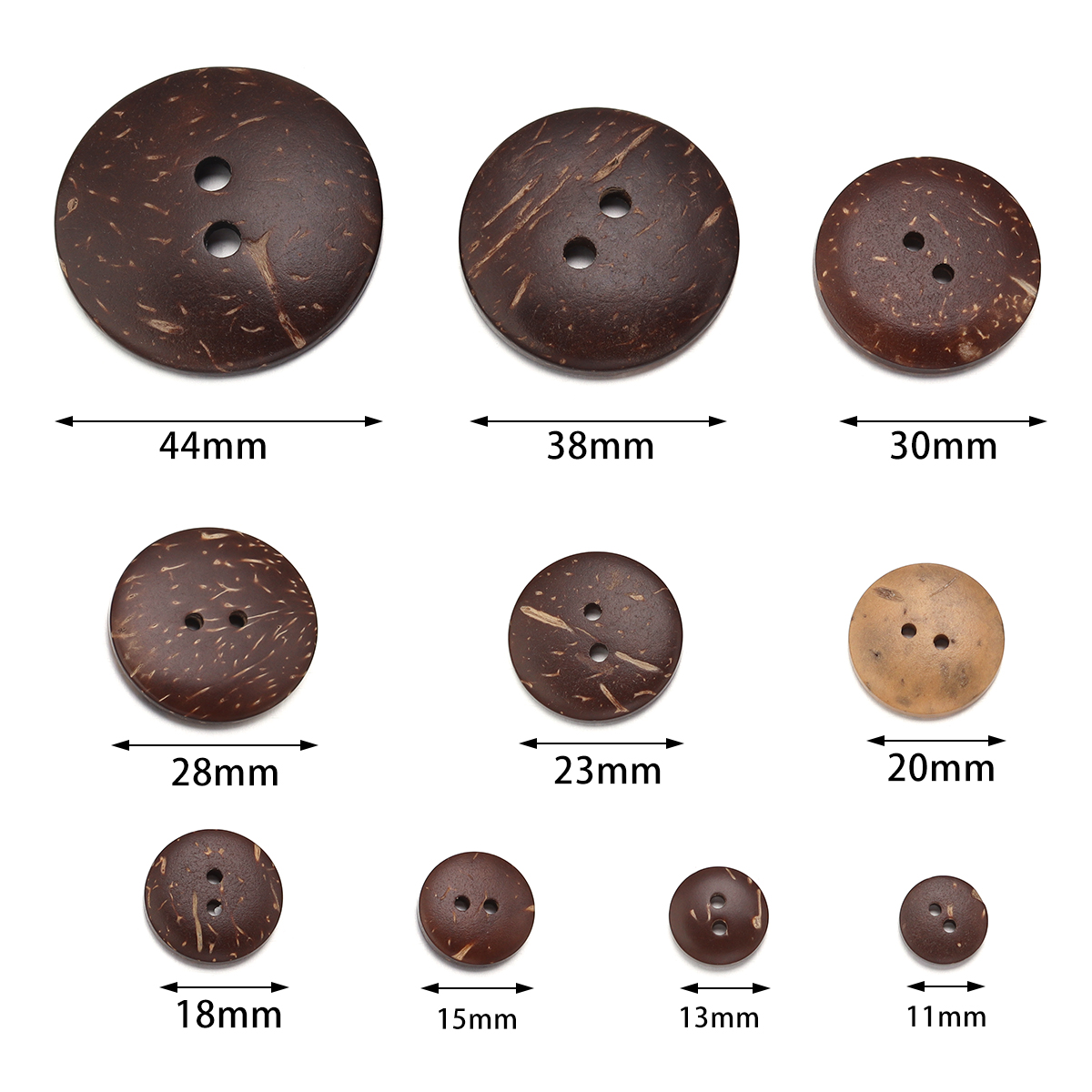 10-100Pcs Natural Coconut Shel - Art Craft Accessories ulasan dan harga