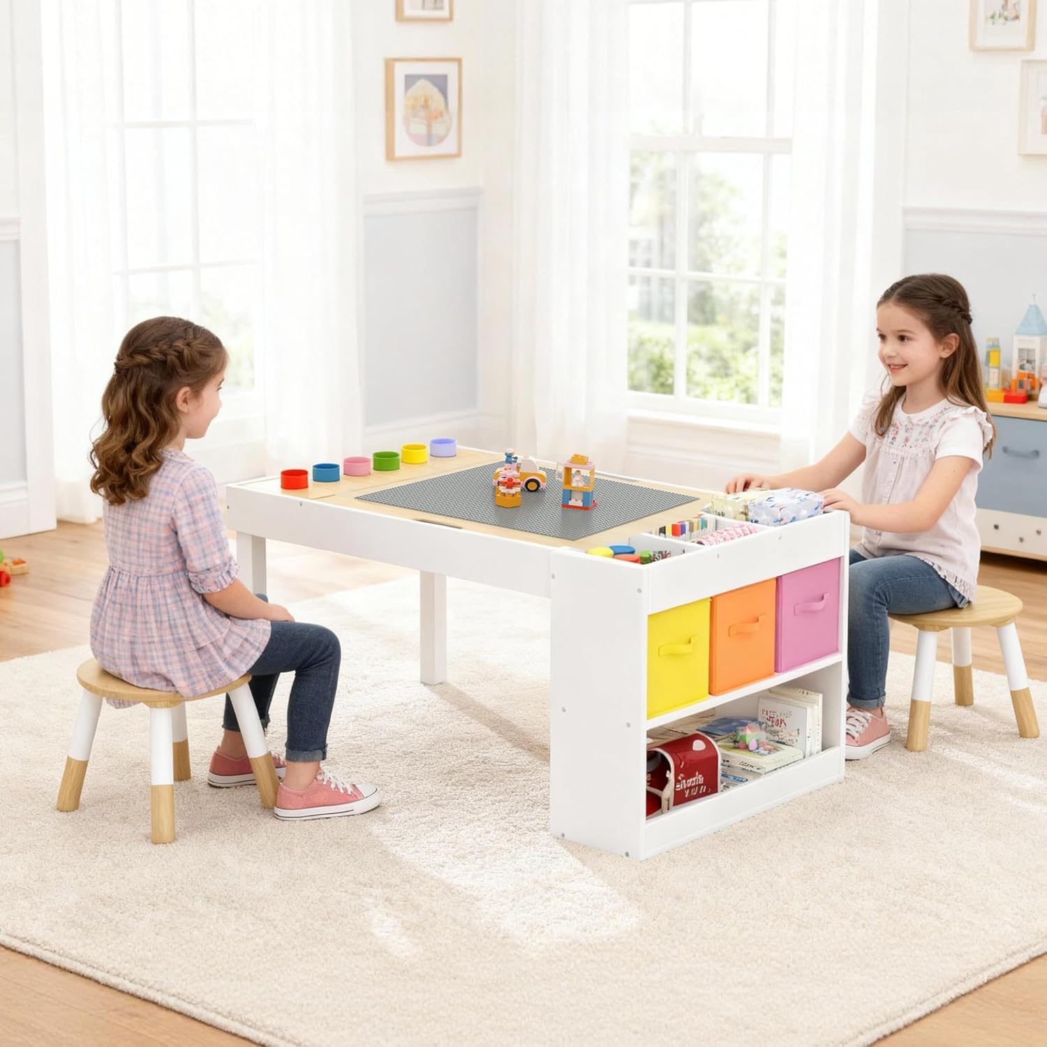 Kids Art Table and 2 Chairs Se - Art Craft Furniture ulasan dan harga