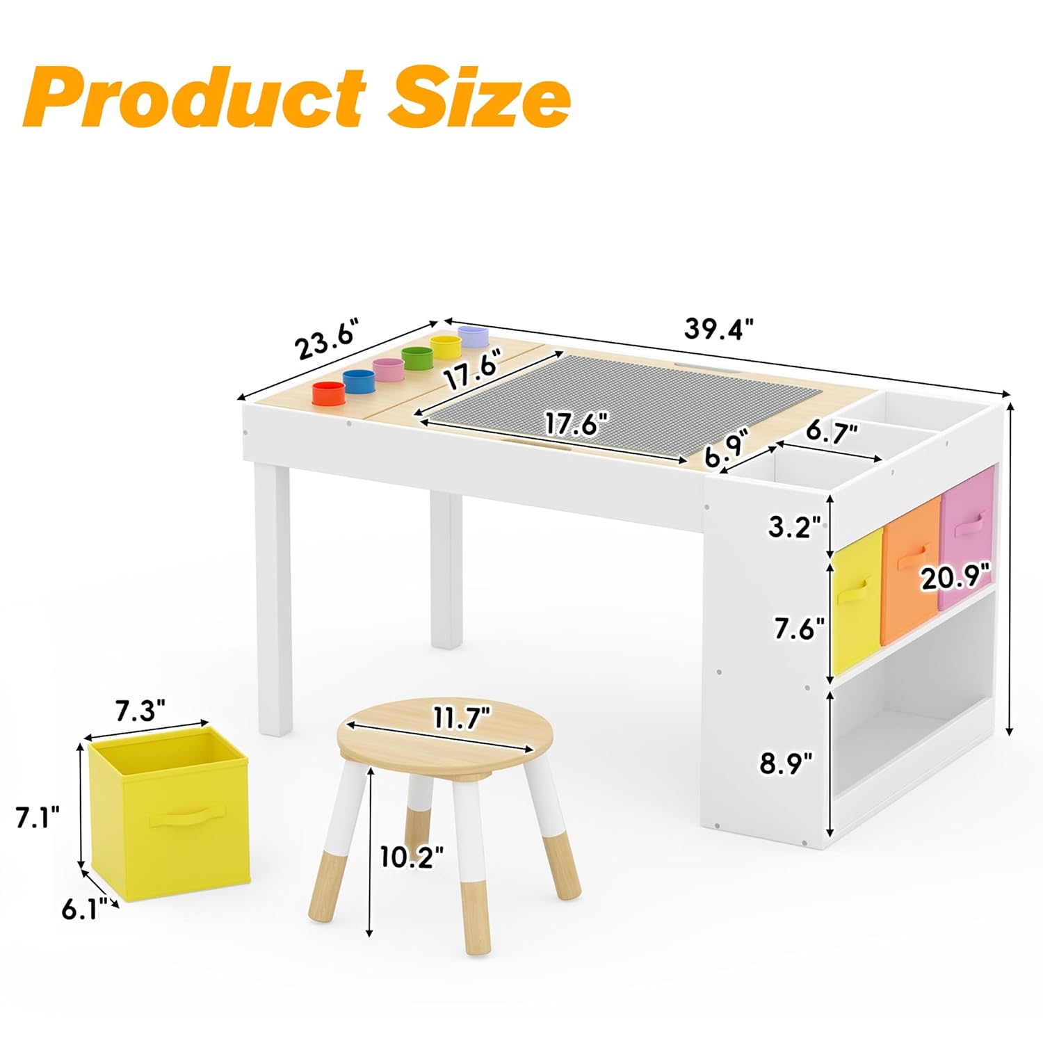 Kids Art Table and 2 Chairs Se - Art Craft Furniture ulasan dan harga
