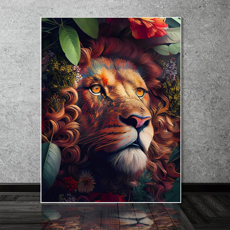 Jungle Lion Avatar Diamond Pai - Art And Craft Jungle ulasan dan harga