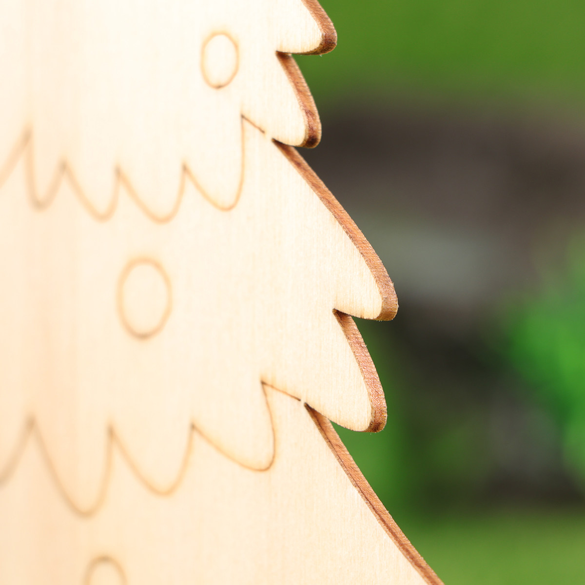 2Pcs Wooden Christmas Ornament - Art And Craft Xmas Tree ulasan dan harga