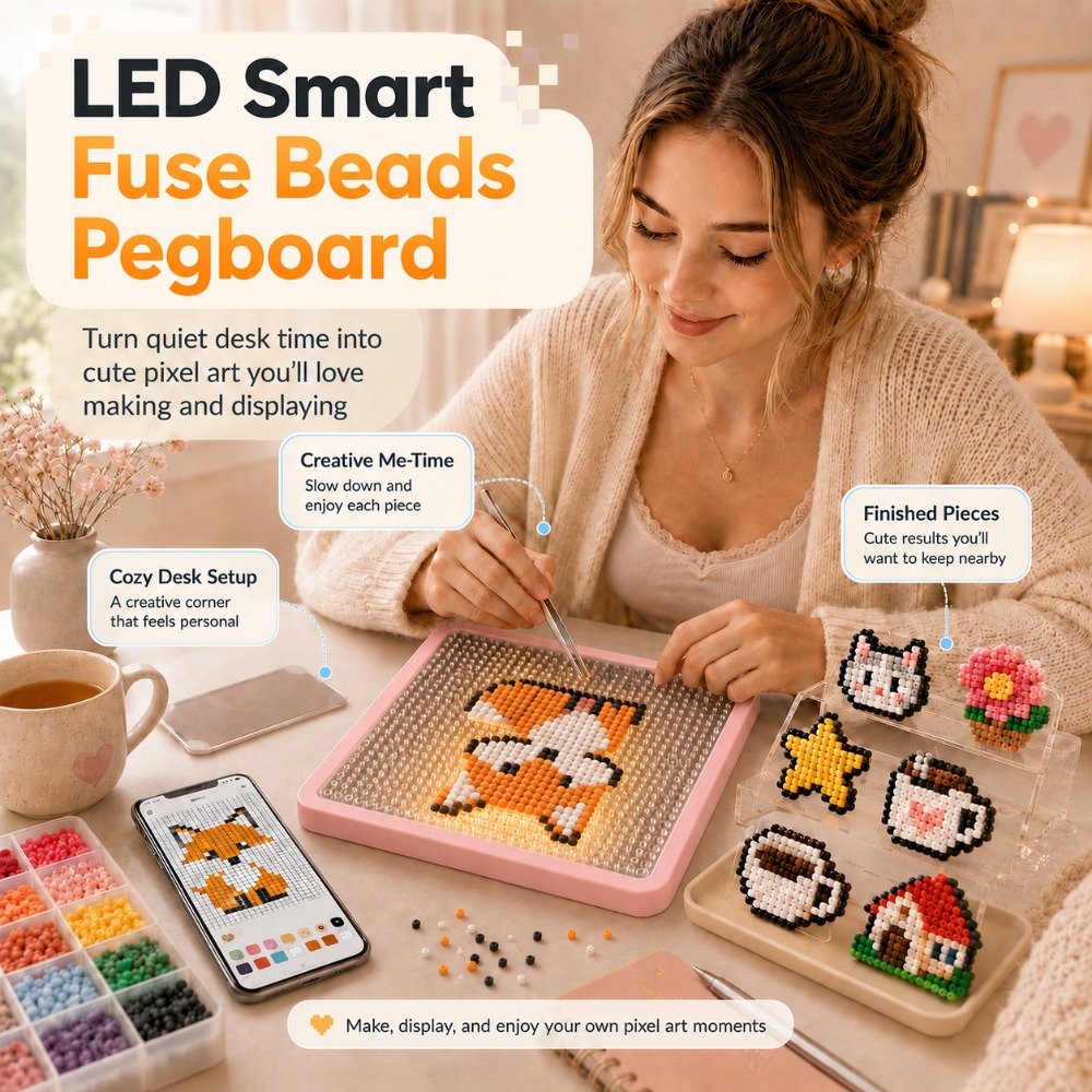 LED Fuse Beads Board with App  - Art Craft App ulasan dan harga