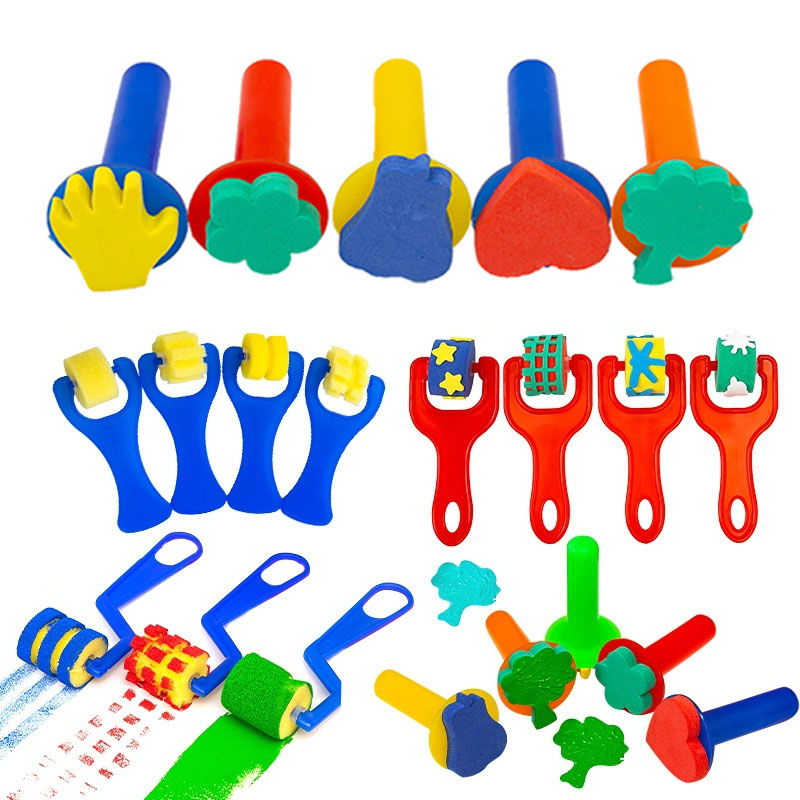 Children Toddler Sponge Stamp  - Art Craft Toddler ulasan dan harga