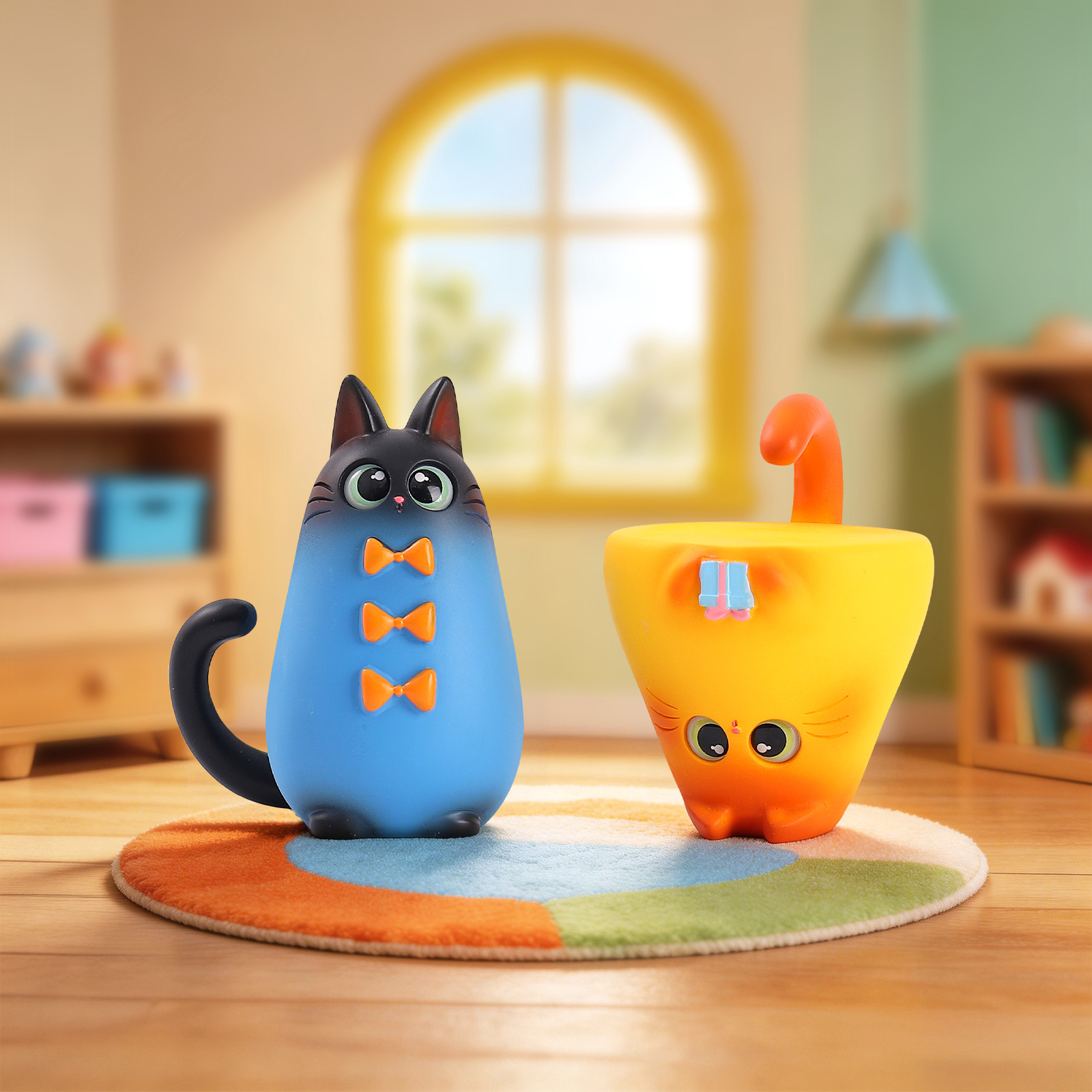 Blind Box Cat Figurine Resin C - Art Craft Furniture ulasan dan harga