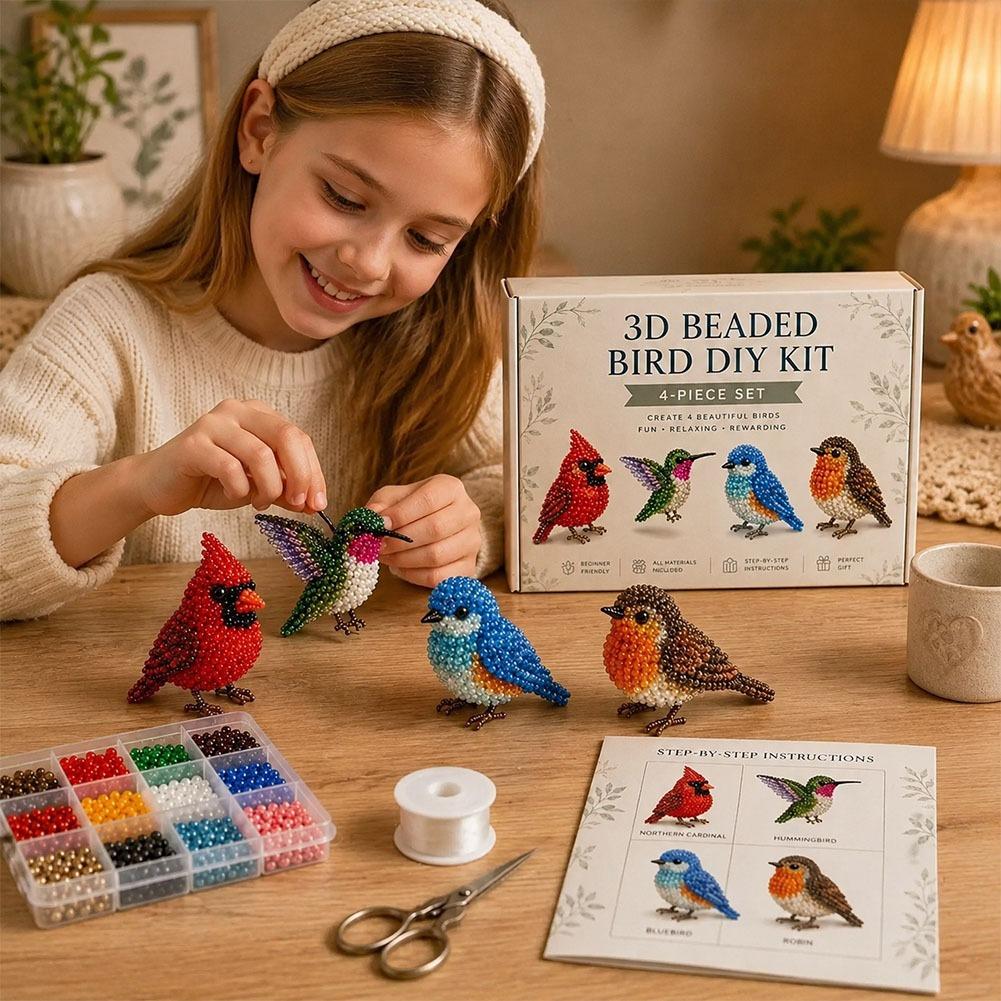 Handmade Beaded Bird DIY Craft - Craft And Art Difference ulasan dan harga