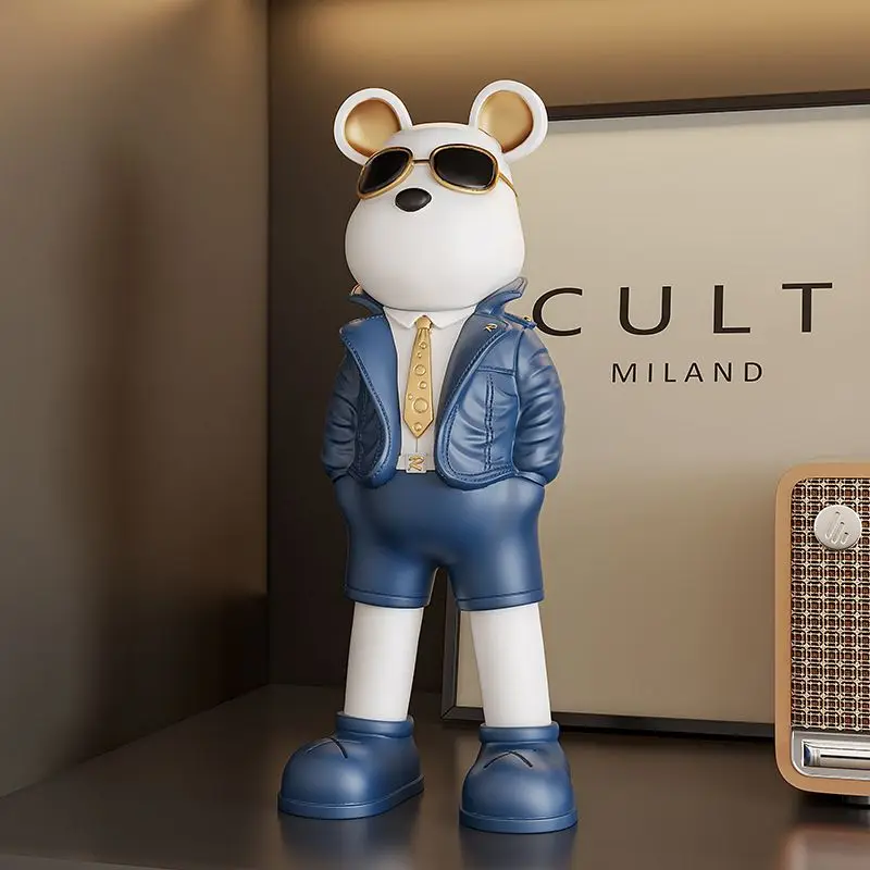 Creative Sunnies Bear Statue,T - Art Craft Furniture ulasan dan harga