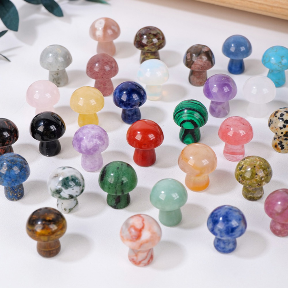Natural Crystal Mushroom Gemst - Art And Craft Jungle ulasan dan harga