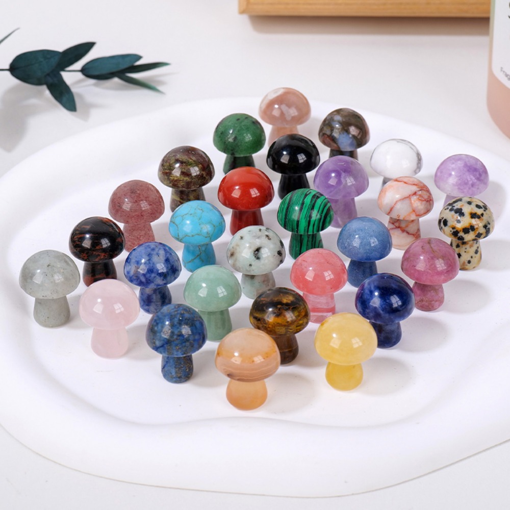 Natural Crystal Mushroom Gemst - Art And Craft Jungle ulasan dan harga