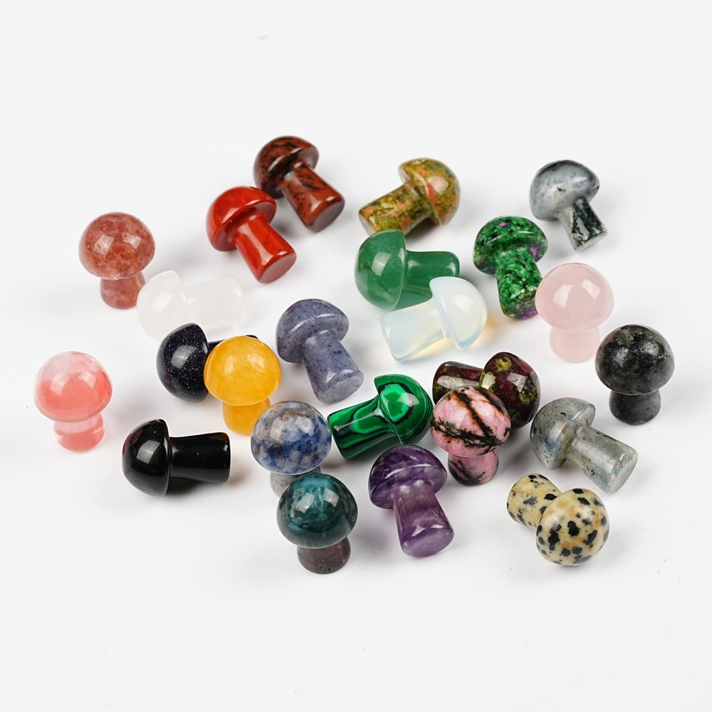 Natural Crystal Mushroom Gemst - Art And Craft Jungle ulasan dan harga