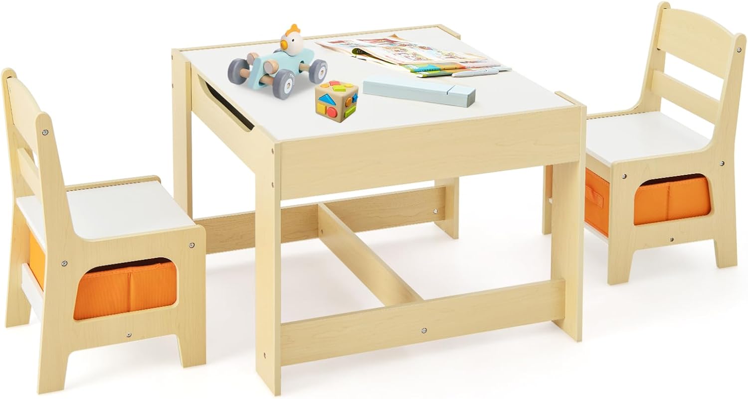 Kids Table and Chair Set, 3 in - Art Craft Toddler ulasan dan harga
