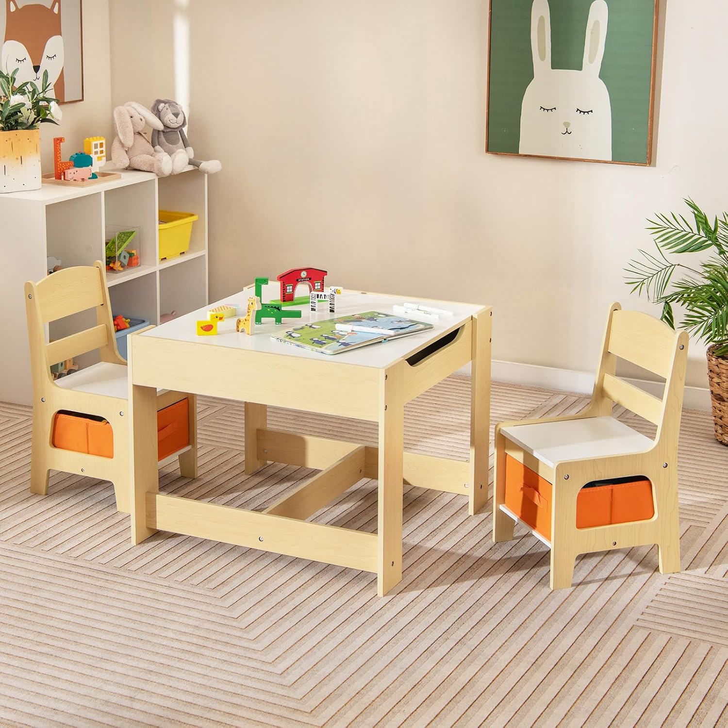 Kids Table and Chair Set, 3 in - Art Craft Toddler ulasan dan harga