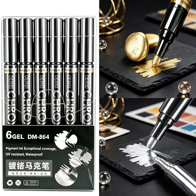 1/3/5/12pcs Chrome Mirror Mark - Illustration Marker Set ulasan dan harga