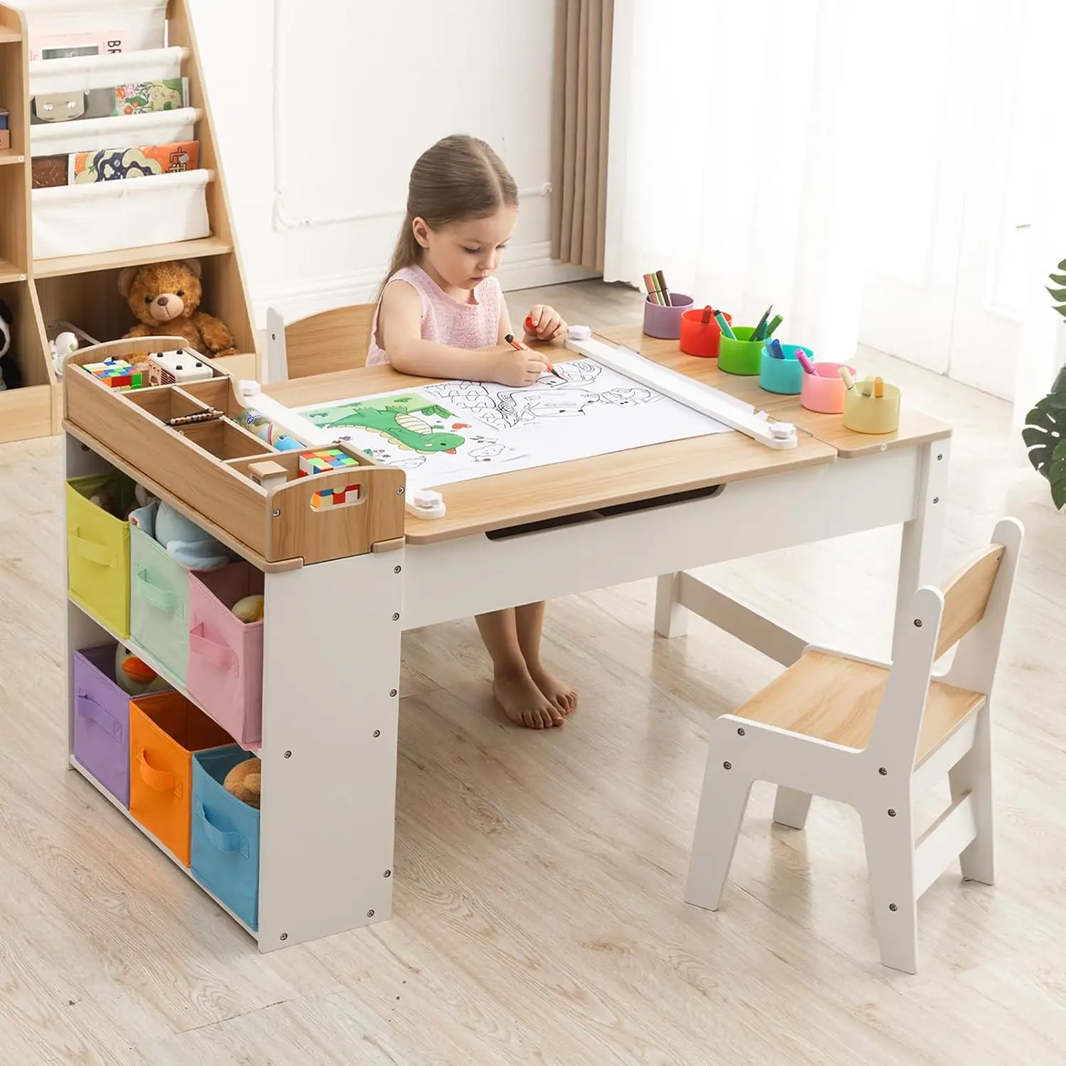 Kids Art Table and Chair Set w - Art Craft Toddler ulasan dan harga