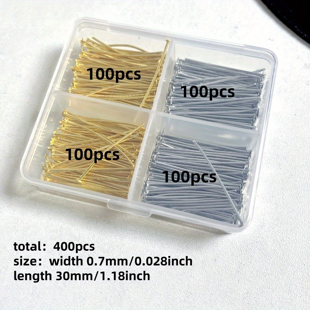400pcs Mixed Iron Head Pins 30 - Art Craft Accessories ulasan dan harga