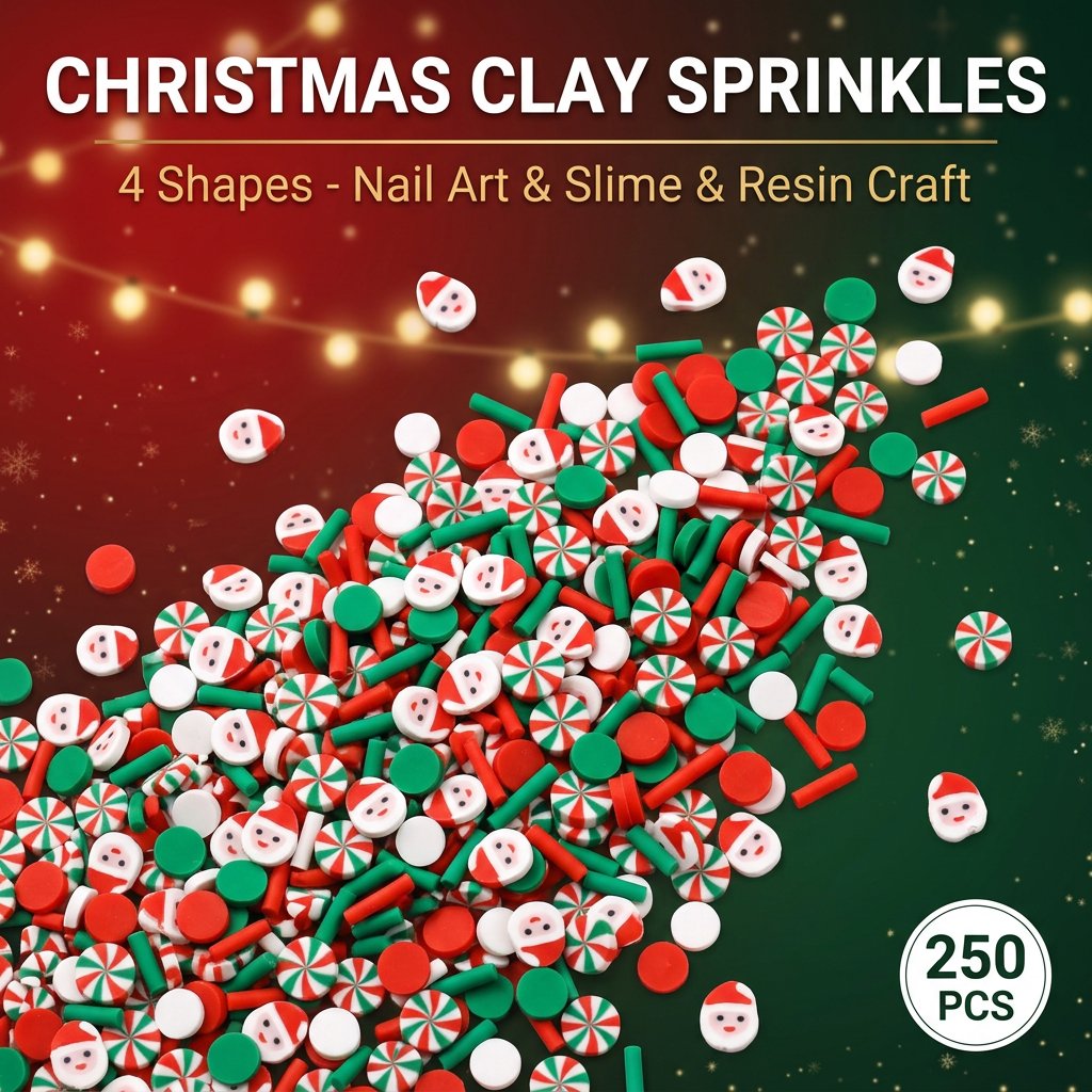 250pcs Christmas Polymer Clay  - Art Craft Easter ulasan dan harga