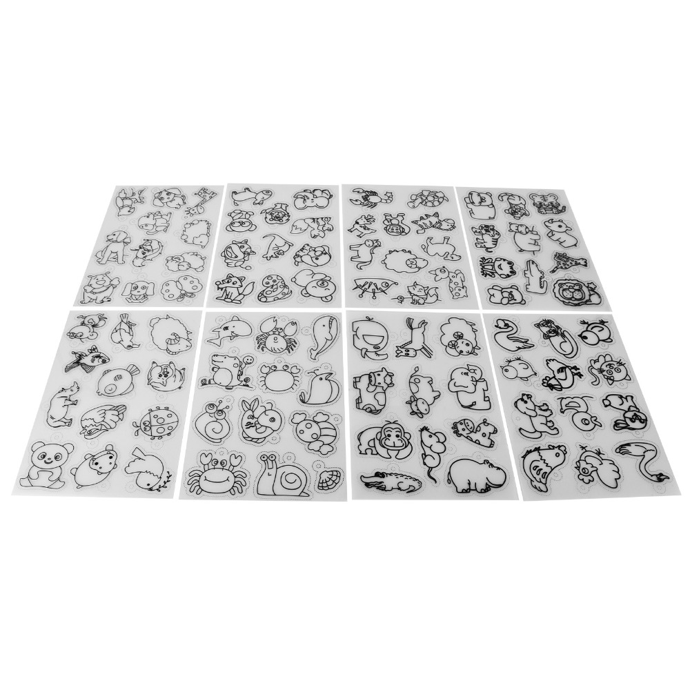 8 PCS Cute Animal Heat Shrink  - Craft And Art Difference ulasan dan harga