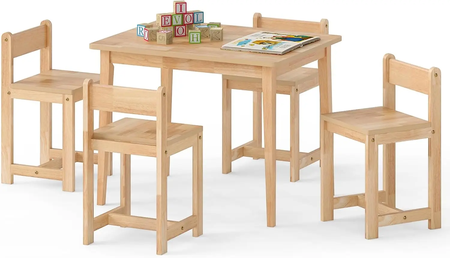 Kids Table and Chairs, 5 Piece - Art Craft Toddlers ulasan dan harga